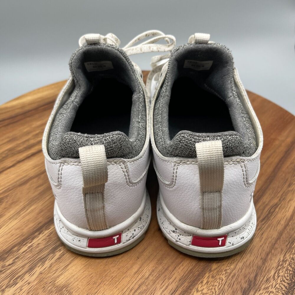 True Linkswear Outsiders Mens Size 10.5 White Leather Spike-less Golf Shoes - Picture 4 of 8
